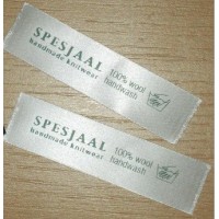 Satin Sew In labels white 60x15 mm