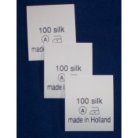 Textil-Etiketten weiß Nylon 25x30 mm